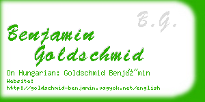 benjamin goldschmid business card